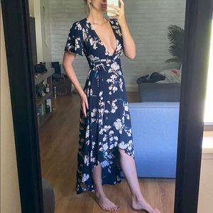 Floral Wrap Dress